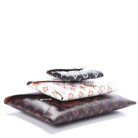 Louis Vuitton Catogram Kirigami bags 3-Pochettes Grace Coddington cats LV Rare - Picture 4 of 15